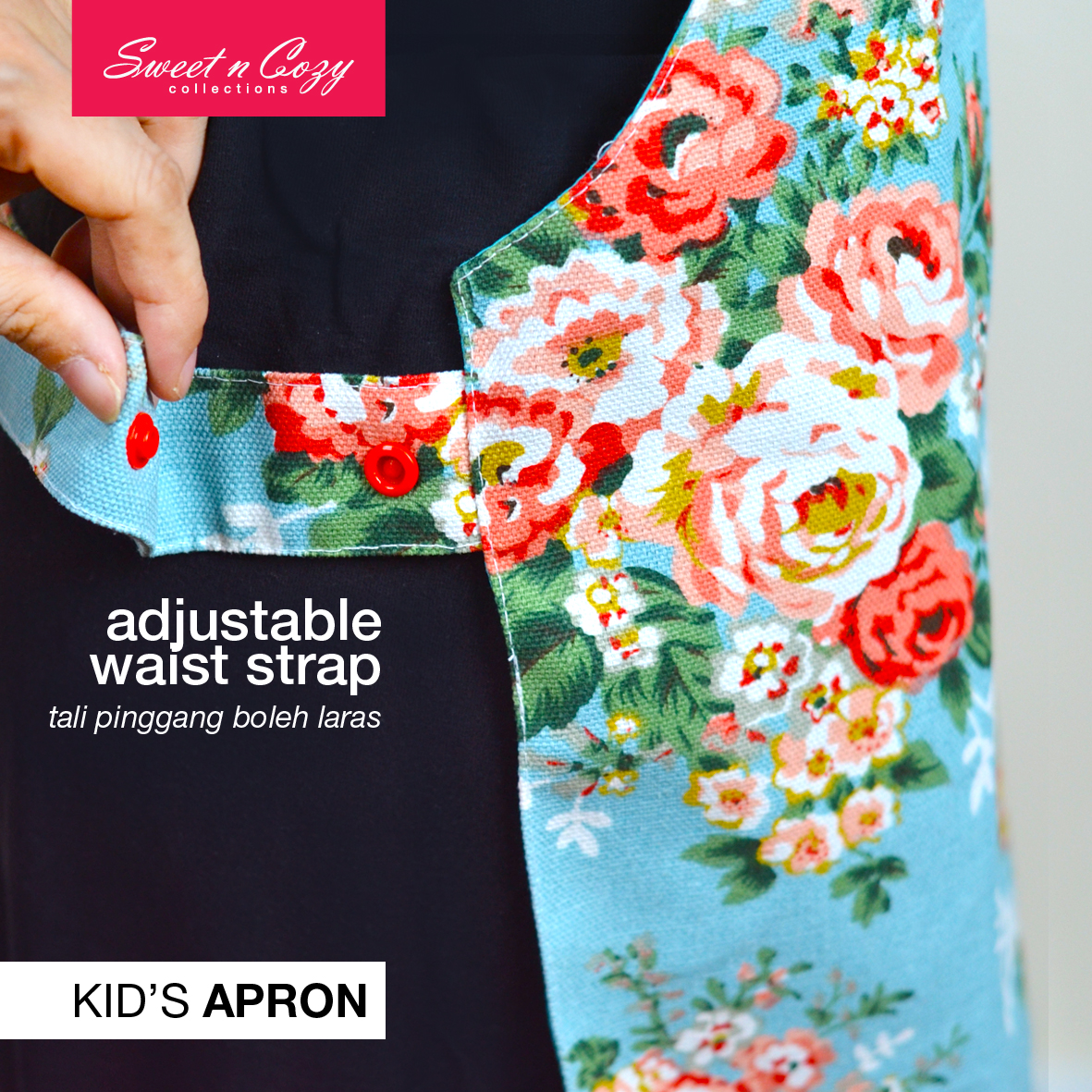 Kids Apron - 01 Adjustable Waist Strap